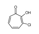 2,4,6-Cycloheptatrien-1-one,3-chloro-2-hydroxy-结构式