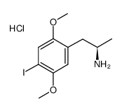(-)-2,5-二甲氧基-4-碘苯丙胺盐酸盐结构式