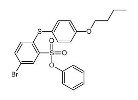 phenyl 5-bromo-2-(4-butoxyphenyl)sulfanylbenzenesulfonate Structure