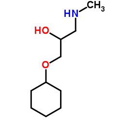 1-CYCLOHEXYLOXY-3-METHYLAMINO-PROPAN-2-OL结构式