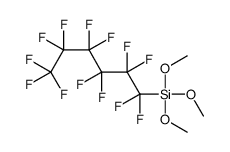 trimethoxy(1,1,2,2,3,3,4,4,5,5,6,6,6-tridecafluorohexyl)silane Structure