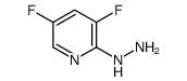 3,5-二氟-2-肼基吡啶结构式