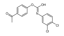 (4-acetylphenyl) N-(3,4-dichlorophenyl)carbamate结构式
