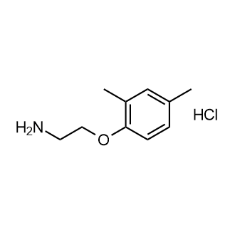 2-(2,4-二甲基苯氧基)乙-1-胺盐酸盐结构式