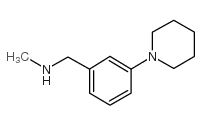N-甲基-n-(3-哌啶-1-基苄基)胺结构式