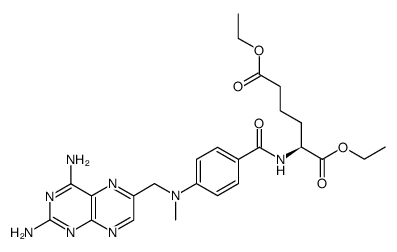 diethyl N-(4-amino-4-deoxy-N10-methylpteroyl)-L-α-aminoadipate Structure