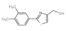 [2-(3,4-二甲基苯基)噻唑-4-基]甲醇结构式
