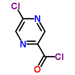5-氯吡嗪-2-甲酰氯结构式