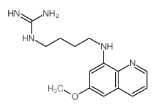Guanidine,N-[4-[(6-methoxy-8-quinolinyl)amino]butyl]-结构式