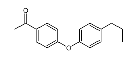 1-[4-(4-丙基苯氧基)-苯基]-乙酮结构式