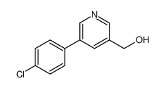 [5-(4-chlorophenyl)pyridin-3-yl]methanol结构式