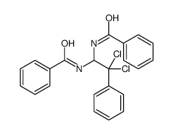 N-(1-benzamido-2,2-dichloro-2-phenylethyl)benzamide Structure