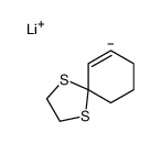 Lithium, 1,4-dithiaspiro[4.5]dec-6-en-7-yl Structure
