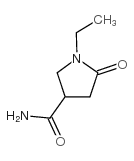 1-乙基-2-吡咯烷酮-4-羧酰胺结构式
