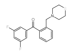 3,5-DIFLUORO-2'-THIOMORPHOLINOMETHYL BENZOPHENONE结构式