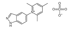 5-(2,4,6-trimethylpyridin-1-ium-1-yl)-1H-indazole,perchlorate结构式