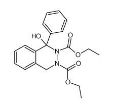 diethyl 1-hydroxy-1-phenyl-1,2,3,4-tetrahydrophthalazine-2,3-dicarboxylate Structure