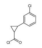 Cyclopropanecarbonyl chloride, 2-(m-chlorophenyl)- (7CI)结构式