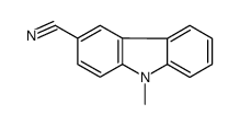 9-methylcarbazole-3-carbonitrile结构式