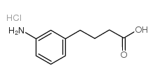 4-(3-氨基苯基)丁酸盐酸盐结构式