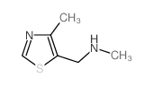 N-甲基-n-[(4-甲基-1,3-噻唑-5-基)甲基]胺结构式