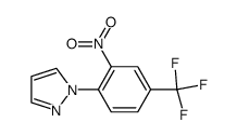 1-(2-nitro-4-(trifluoromethyl)phenyl)-1H-pyrazole Structure