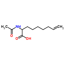 2-乙酰氨基壬-8-烯酸结构式