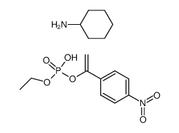 cyclohexylammonium α-(p-nitrophenyl)vinyl ethyl phosphate结构式