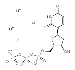 2ˊ-脱氧尿嘧啶核苷-5ˊ-三磷酸四锂盐结构式