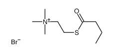 [2-(butyrylthio)ethyl]trimethylammonium bromide Structure