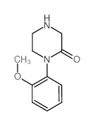 1-(2-甲氧基苯基)-哌嗪-2-酮结构式