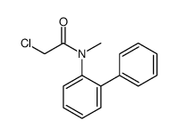N-(2-Biphenylyl)-2-chloro-N-methylacetamide Structure