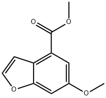 6-甲氧基-4-苯并呋喃羧酸甲酯结构式