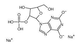 disodium,[(2R,3R,4R,5R)-2-(2,6-dioxo-3H-purin-9-yl)-4-hydroxy-5-(hydroxymethyl)oxolan-3-yl] phosphate Structure