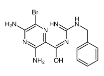 3,5-diamino-N-(N'-benzylcarbamimidoyl)-6-bromopyrazine-2-carboxamide Structure