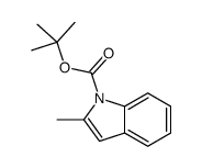 tert-butyl 2-methylindole-1-carboxylate结构式