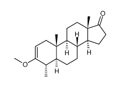 3-Methoxy-4α-methyl-5α-androst-2-en-17-on Structure