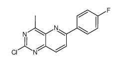 2-chloro-4-methyl-6-(4-fluorophenyl)-pyrido[3,2-d]pyrimidine Structure