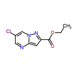 6-氯吡唑并[1,5-a]嘧啶-2-羧酸乙酯结构式