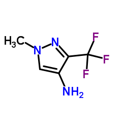 1-甲基-3-三氟甲基-1H-吡唑-4-胺结构式