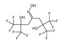 1,1,1,7,7,7-hexafluoro-4-hydroxyimino-2,6-bis(trifluoromethyl)heptane-2,6-diol Structure