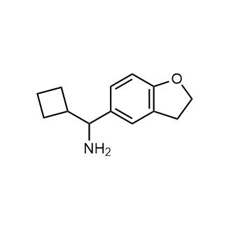 环丁基(2,3-二氢苯并呋喃-5-基)甲胺结构式