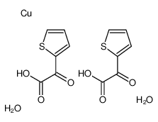 copper,2-oxo-2-thiophen-2-ylacetic acid,dihydrate Structure