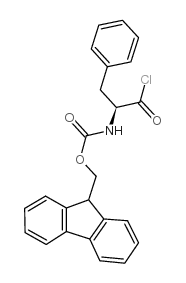 N-(9-芴甲氧羰基)苯丙氨酰氯结构式