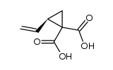 (R)-2-Vinylcyclopropan-1,1-dicarbonsaeure结构式