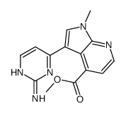 3-(2-氨基-4-嘧啶)-1-甲基-1H-吡咯并[2,3-B]吡啶-4-羧酸甲酯结构式