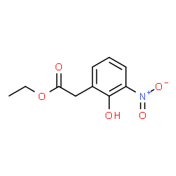 2-(2-羟基-3-硝基苯基)乙酸乙酯结构式