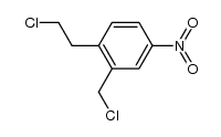 1-(2-chloro-ethyl)-2-chloromethyl-4-nitro-benzene结构式