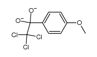 2,2,2-trichloro-1-(4-methoxyphenyl)ethane-1,1-bis(olate)结构式