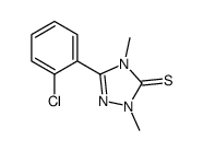 5-(2-chlorophenyl)-2,4-dimethyl-1,2,4-triazole-3-thione结构式